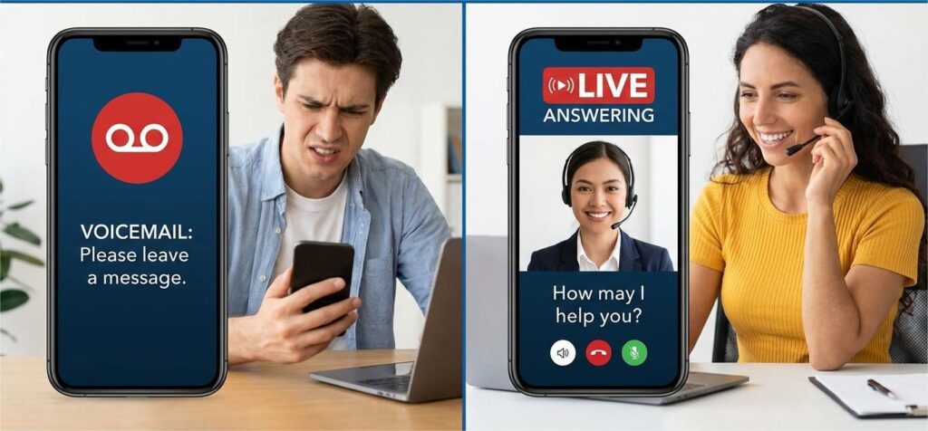 Voicemail vs Live